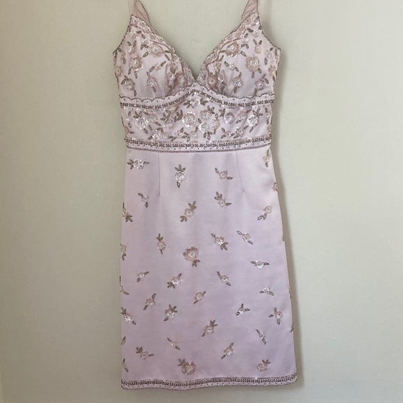 Laundry by Shelli Segel beaded sequin cocktail dress, size 0 - Picture 1 of 2